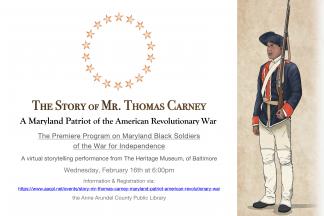 'The Story Of Mr. Thomas Carney - A Maryland Patriot Of The American ...